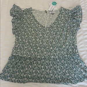 Madison & Berkeley Floral Blouse - NWT - Large